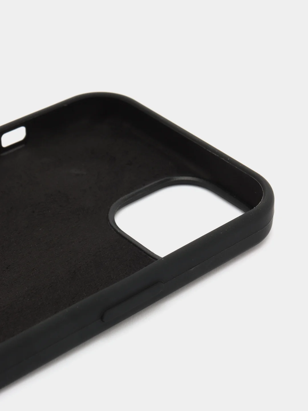 Черный чехол Silicone Case iPhone 11, 12, 13, 14, Pro, Pro Max, с закрытым низом, кейс