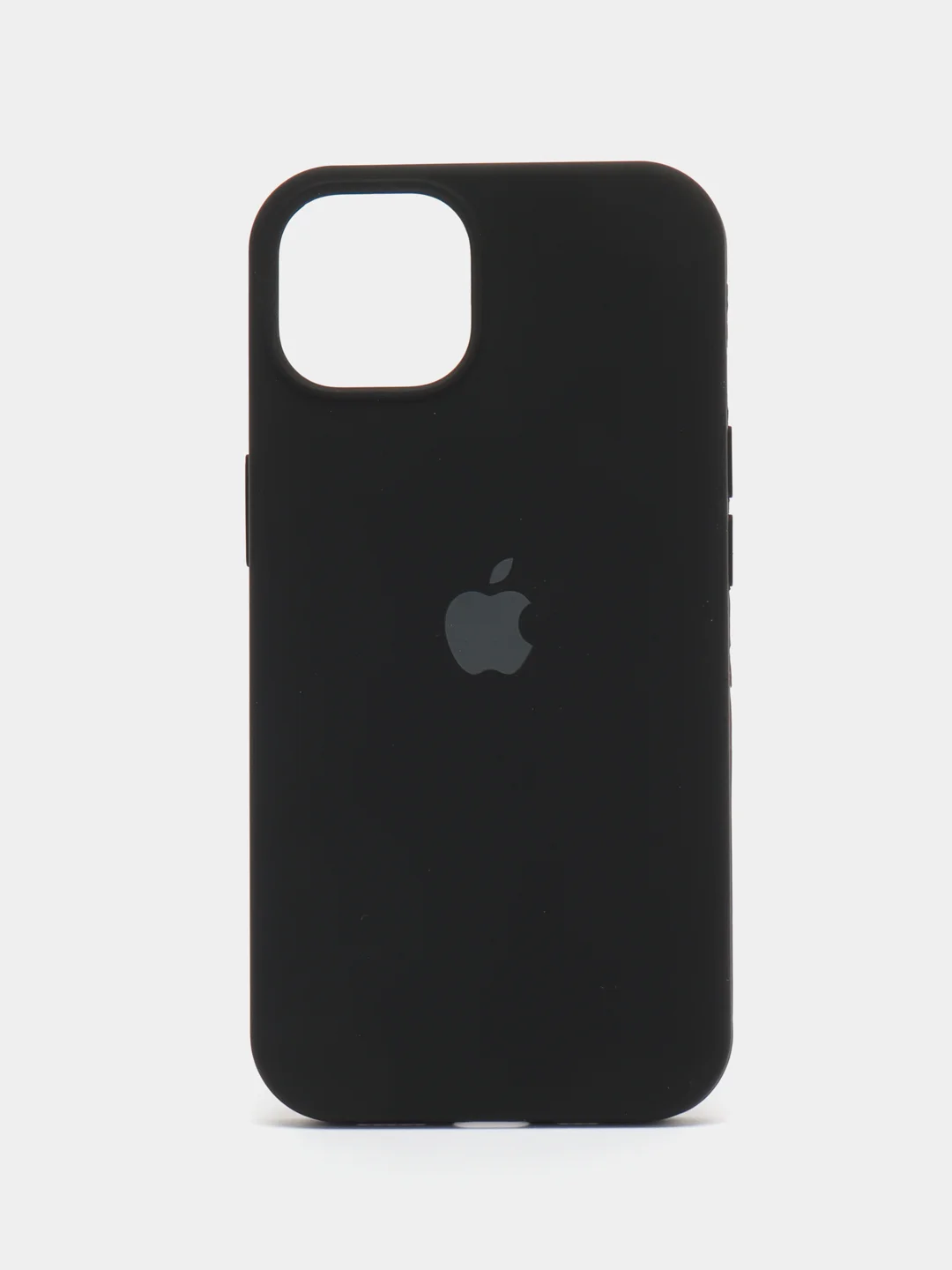 Черный чехол Silicone Case iPhone 11, 12, 13, 14, Pro, Pro Max, с закрытым низом, кейс