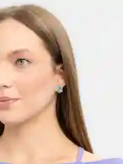 Коралловый серьги