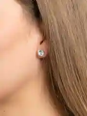 Прозрачный серьги-пусеты