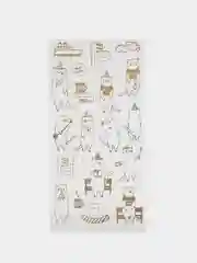 Стикеры-наклейки для творчества и скрапбукинга, с золотыми кошками, котами и котятами