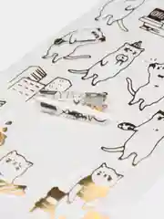 Стикеры-наклейки для творчества и скрапбукинга, с золотыми кошками, котами и котятами