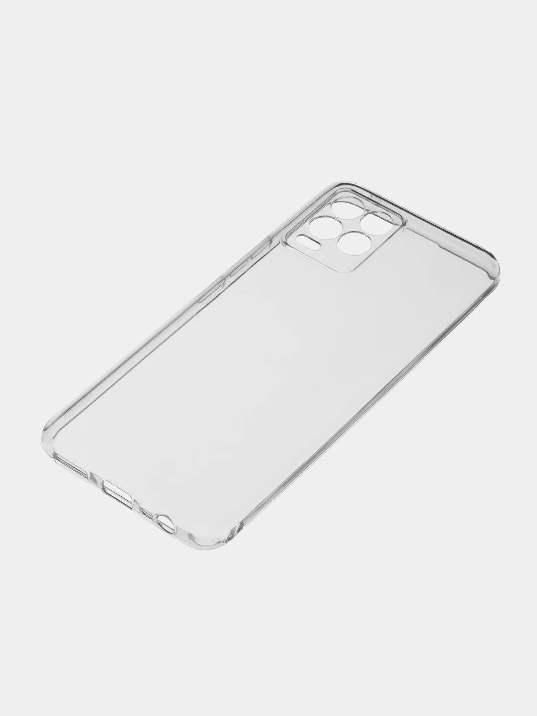 Белый чехол для Realme 8 / Realme 8 Pro (Реалми 8 / 8 Про), прозрачный, силиконовый