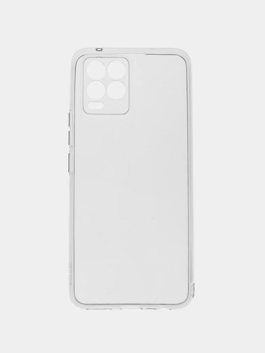 Белый чехол для Realme 8 / Realme 8 Pro (Реалми 8 / 8 Про), прозрачный, силиконовый