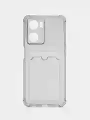 Хром силиконовый чехол для OPPO A57S / A77 4G / A77S / OnePlus Nord N20 SE, с карманом для карт