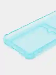 Лазурный силиконовый чехол Xiaomi Redmi 9C 10A Сяоми Редми 9С 10А, с карманом для карт, прозрачный