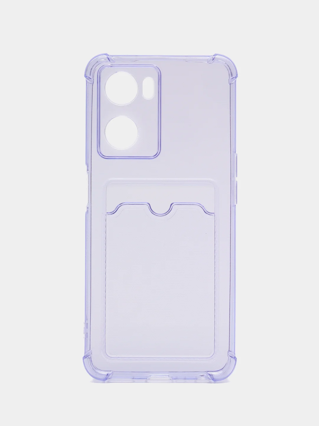 Лавандовый силиконовый чехол для OPPO A57S / A77 4G / A77S / OnePlus Nord N20 SE, с карманом для карт