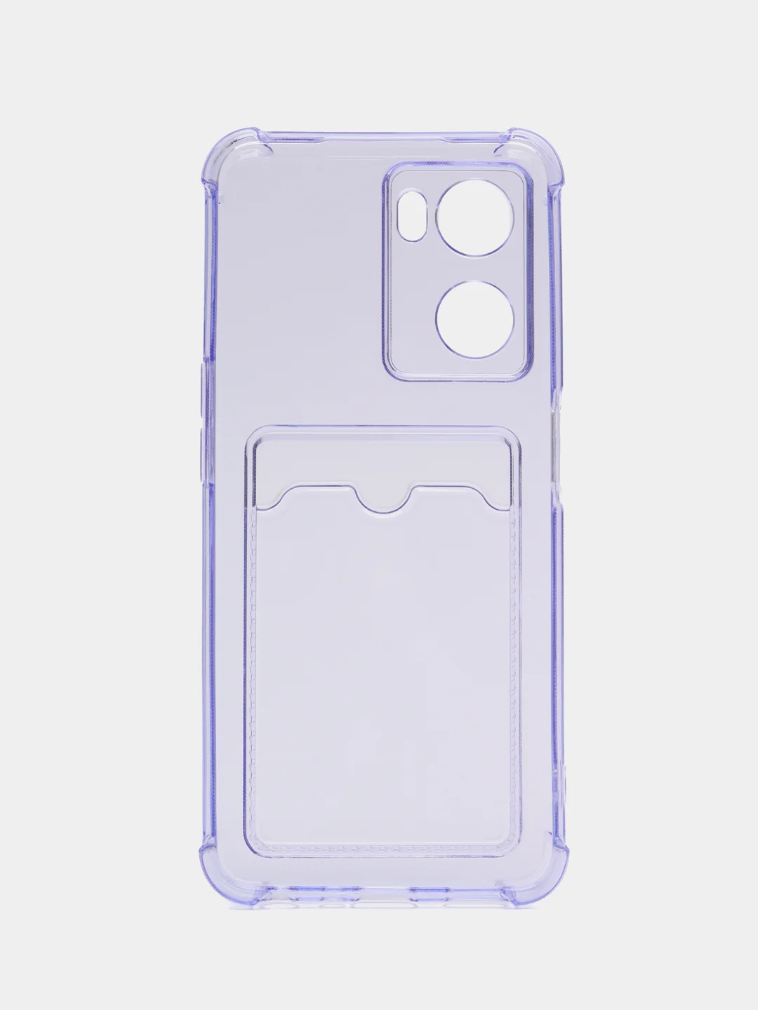 Лавандовый силиконовый чехол для OPPO A57S / A77 4G / A77S / OnePlus Nord N20 SE, с карманом для карт