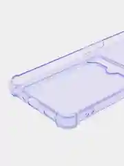 Лавандовый силиконовый чехол для OPPO A57S / A77 4G / A77S / OnePlus Nord N20 SE, с карманом для карт