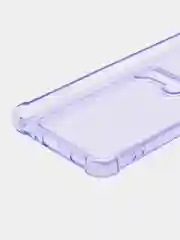 Лавандовый силиконовый чехол для Honor X8 4G (Хонор Х8 4г / Икс 8), с карманом для карт, прозрачный