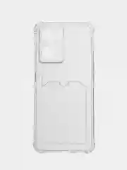Прозрачный силиконовый чехол для OPPO A57S / A77 4G / A77S / OnePlus Nord N20 SE, с карманом для карт