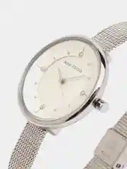 Серебряный женские часы наручные Mini Focus MF0274L, в подарочной упаковке