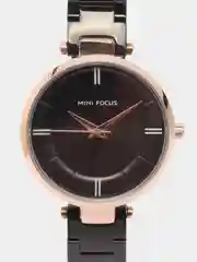 Черный женские наручные часы Mini Focus MF0235L, в подарочной упаковке