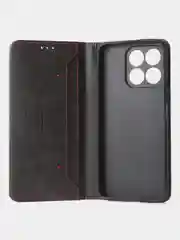 Черный чехол-книжка GQ для Honor X8A из высококачественной искусственной кожи
