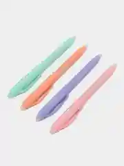 Ручка стираемая гелевая (пиши-стирай) Brauberg Soft&silk Pastel, синяя, 4 штуки, 880736