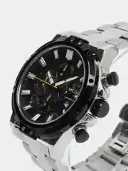 Серебряный мужские наручные часы Megir MS2108G, с хронографом, в подарочной упаковке