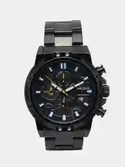 Черный мужские наручные часы Megir MS2108G, с хронографом, в подарочной упаковке