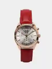 Красный женские наручные часы Megir ML2115LR, с хронографом, в подарочной упаковке