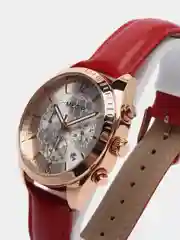 Красный женские наручные часы Megir ML2115LR, с хронографом, в подарочной упаковке