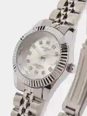Серебряный наручные часы Dedima D-188, женские, с календарём, в подарочной упаковке