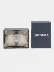 Серебряный наручные часы Dedima D-188, женские, с календарём, в подарочной упаковке