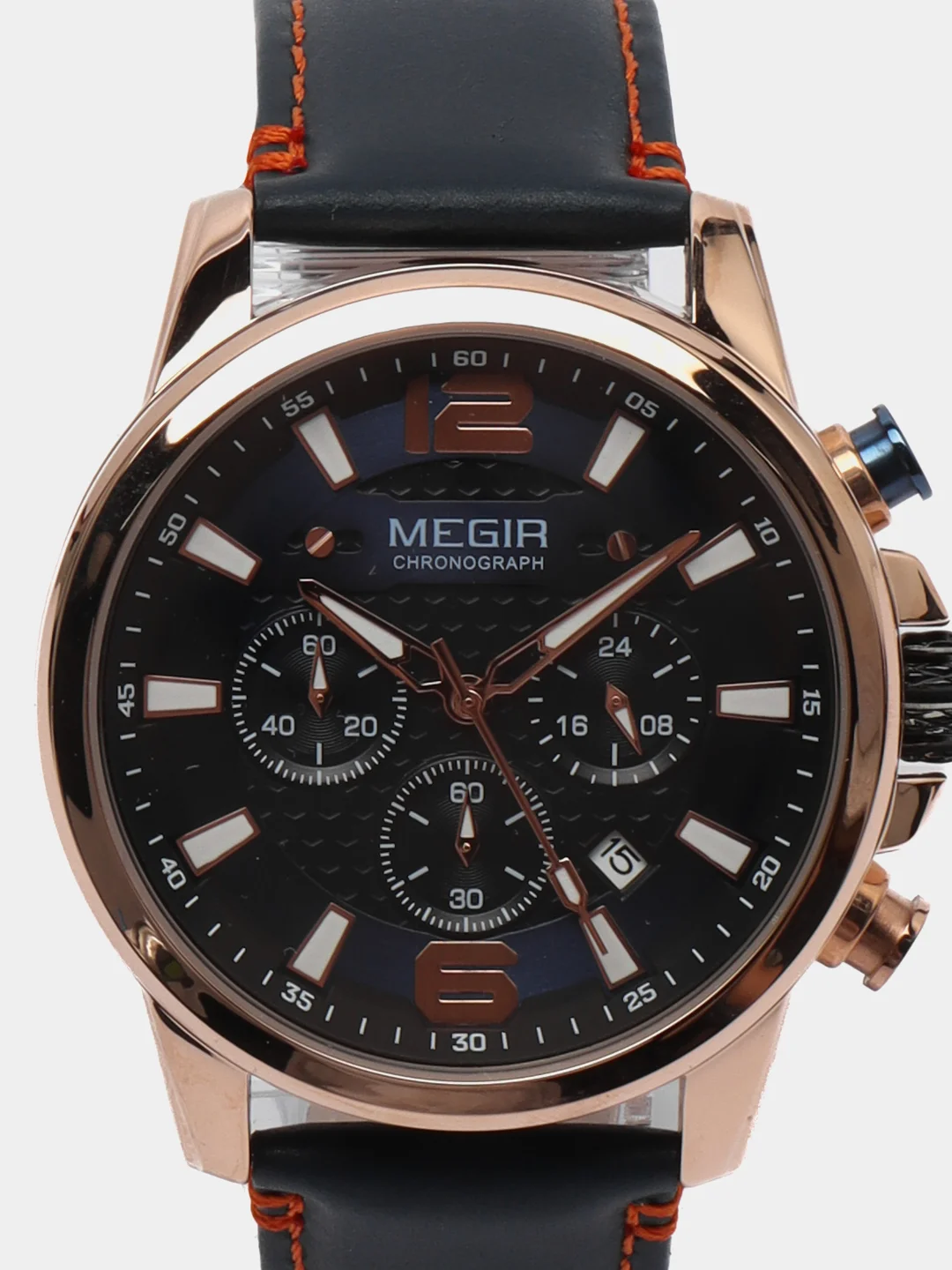 Синий мужские наручные часы Megir ML2156G, с хронографом, в подарочной упаковке