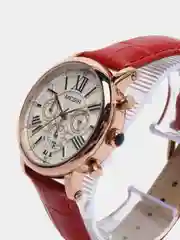 Красный женские наручные часы  Megir ML2058LRE, с хронографом, в подарочной упаковке