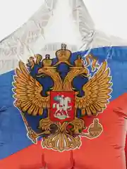 Фольгированный шар-звезда "Герб России", триколор