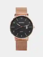 Бронзовый мужские наручные часы Dedima D-185, с календарём, в подарочной упаковке