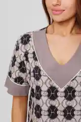 Бежевый туника женская, платье из хлопка