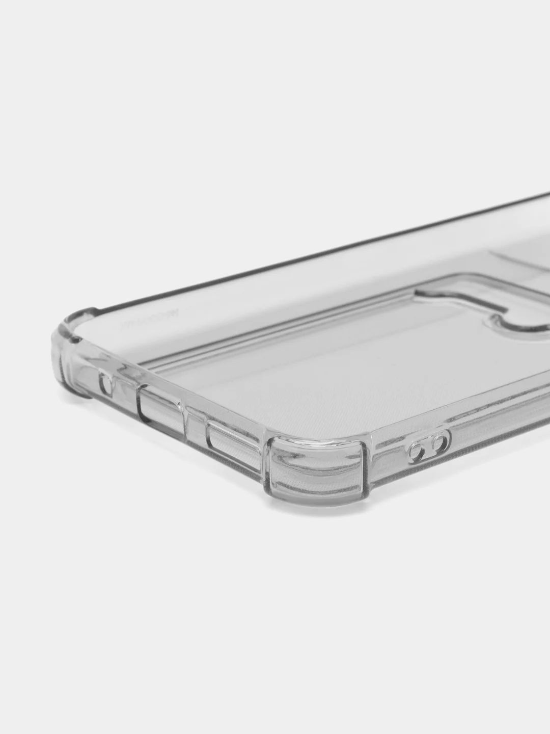 Черный чехол для Xiaomi Poco M5 / Сяоми Поко М5 прозрачный, с карманом для карты
