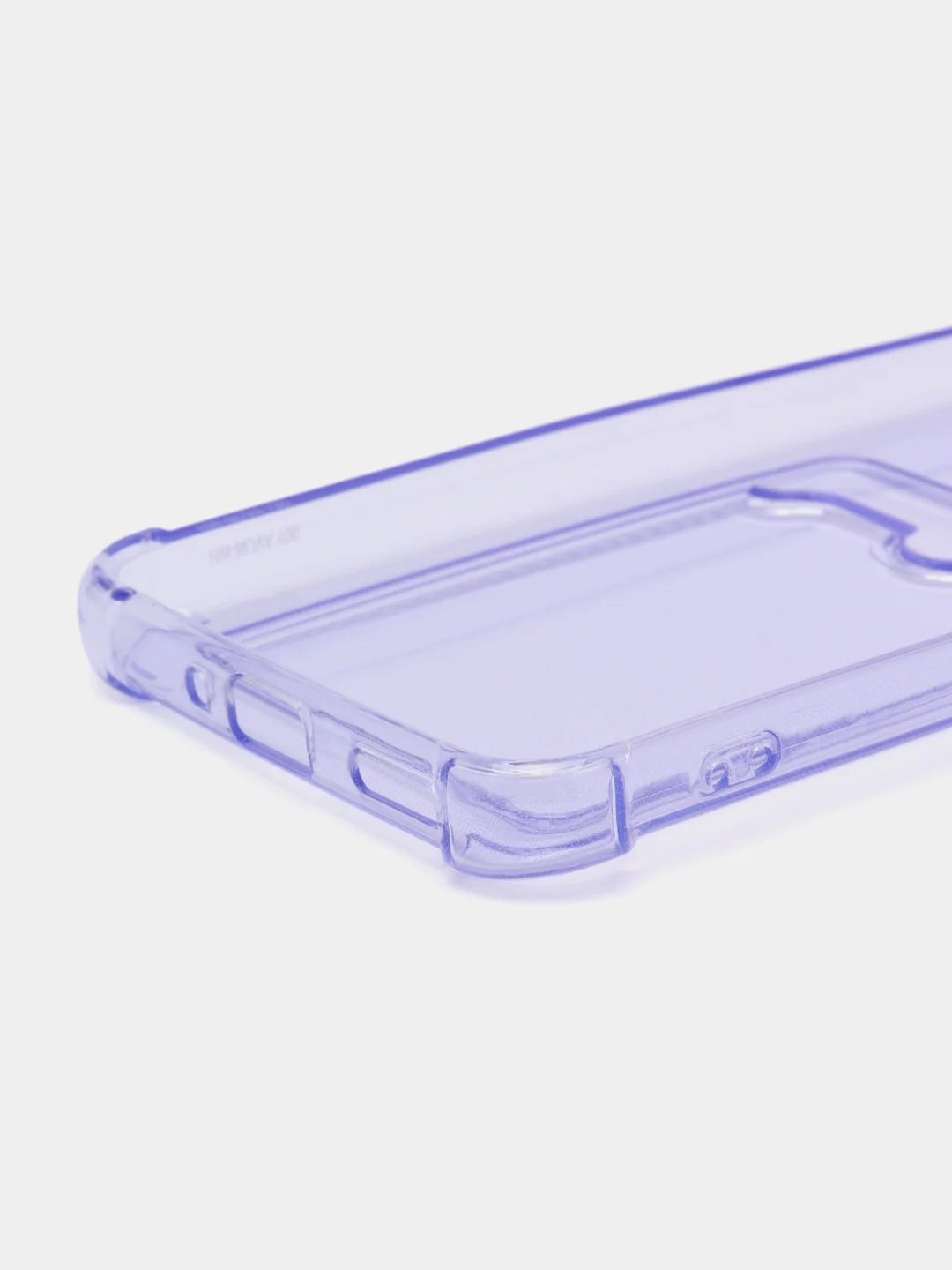 Лавандовый чехол противоударный Huawei Nova Y90 (Хуавей Нова У90), прозрачный, с карманом для карты