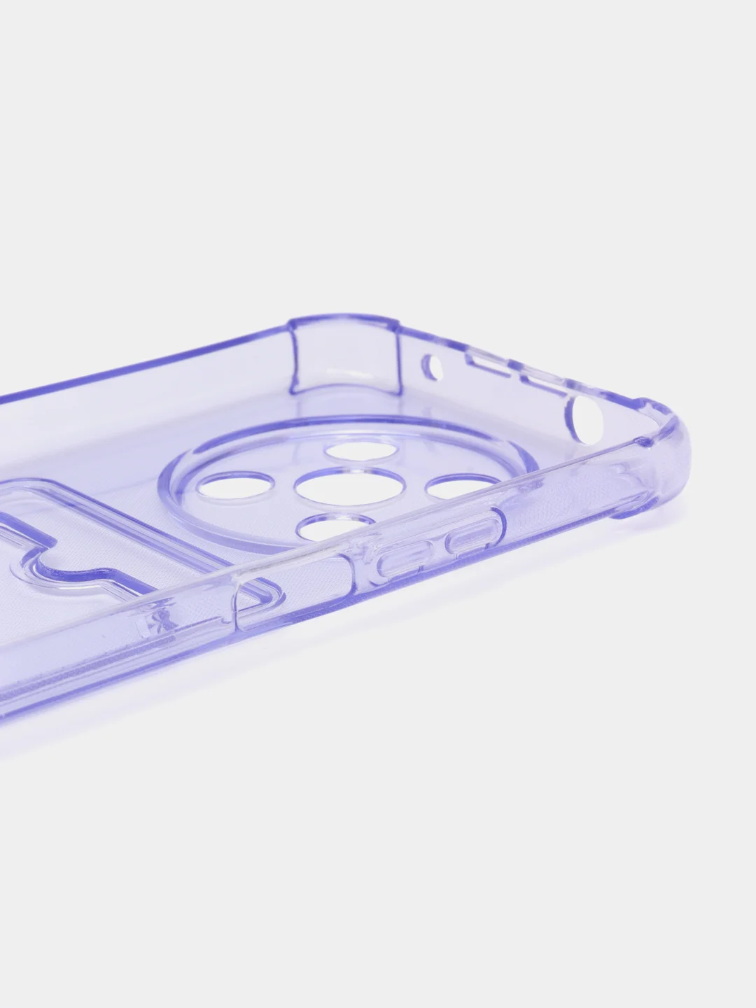 Лавандовый чехол противоударный Huawei Nova Y90 (Хуавей Нова У90), прозрачный, с карманом для карты