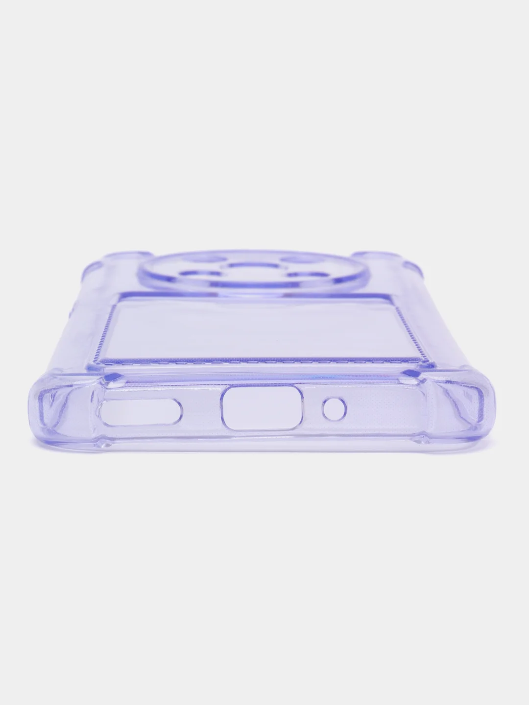 Лавандовый чехол противоударный Huawei Nova Y90 (Хуавей Нова У90), прозрачный, с карманом для карты