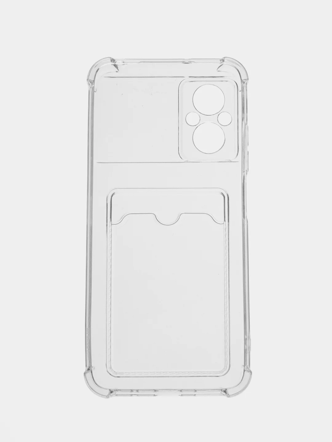 Лавандовый чехол для Xiaomi Poco M5 / Сяоми Поко М5 прозрачный, с карманом для карты