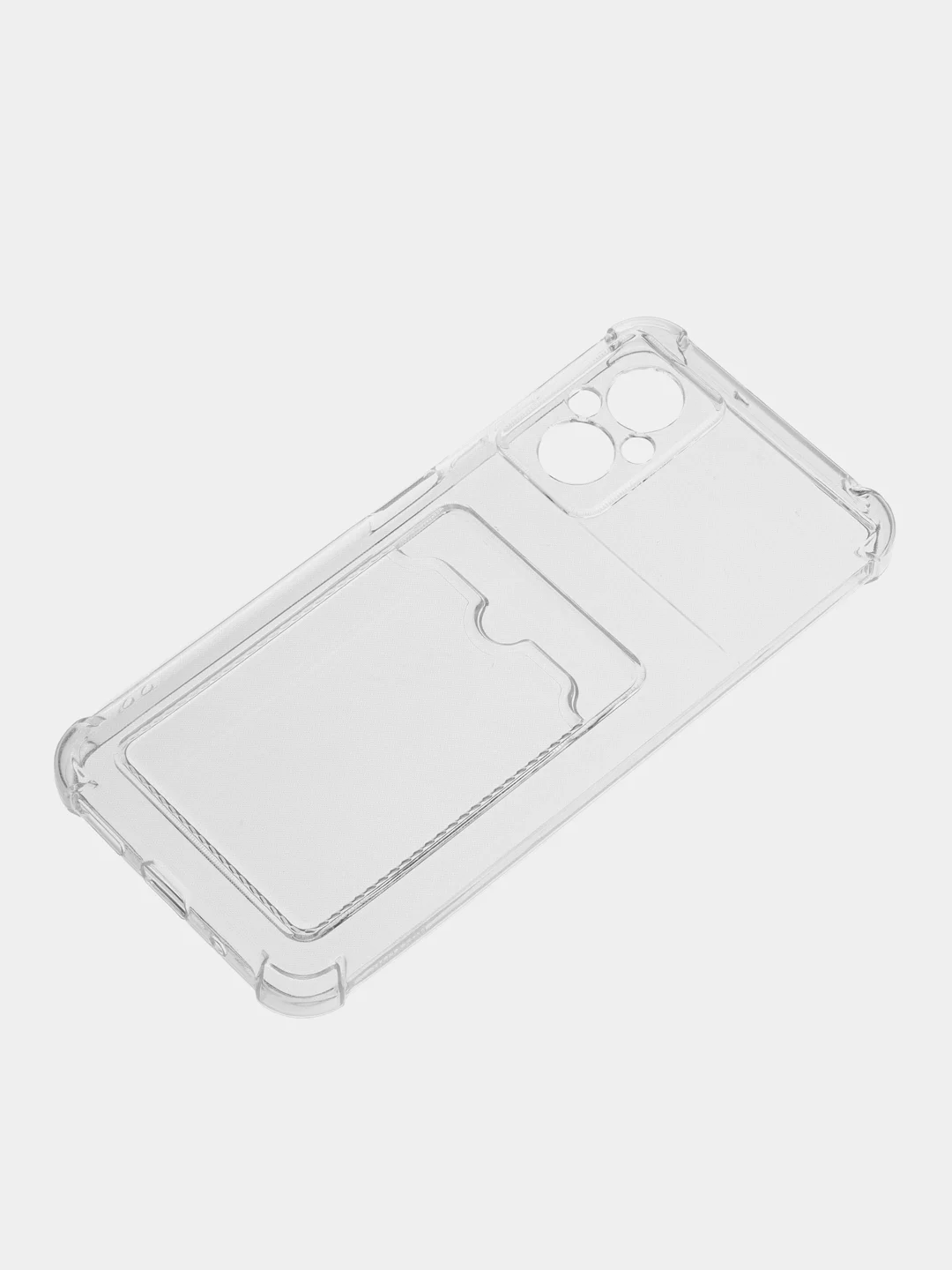 Лавандовый чехол для Xiaomi Poco M5 / Сяоми Поко М5 прозрачный, с карманом для карты