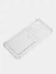 Лавандовый чехол для Xiaomi Poco M5 / Сяоми Поко М5 прозрачный, с карманом для карты