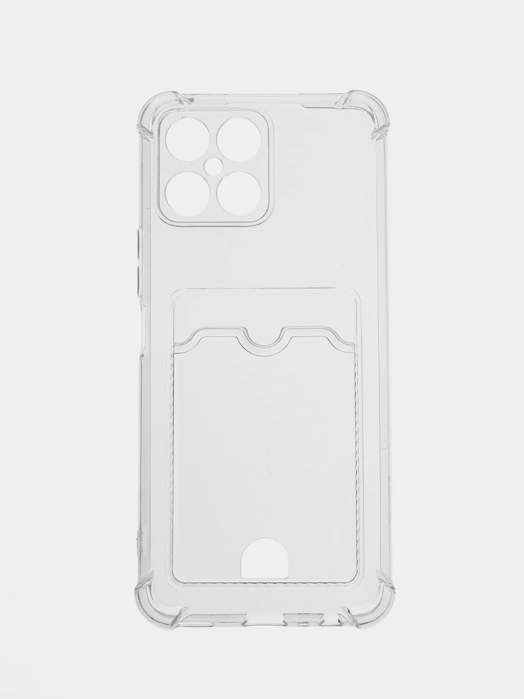 Марсала чехол для Huawei Honor X8 5G/X6 5G (Хонор Х8, Х6 5Г), прозрачный, с карманом для карты
