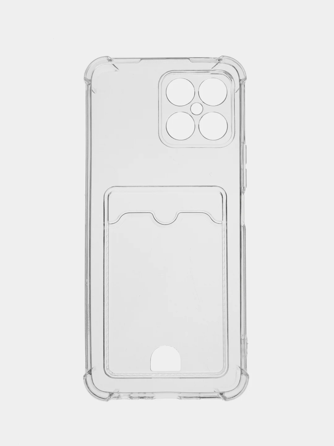 Марсала чехол для Huawei Honor X8 5G/X6 5G (Хонор Х8, Х6 5Г), прозрачный, с карманом для карты