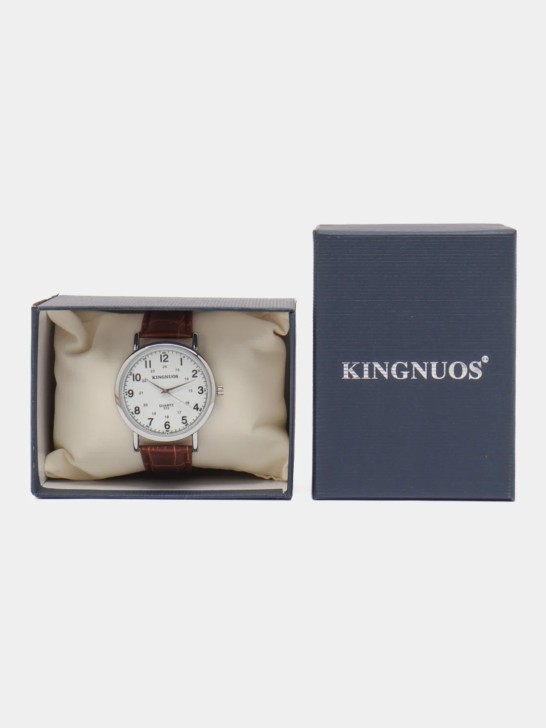 Шоколадный мужские наручные часы KINGNUOS K-013, в подарочной упаковке