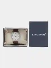 Шоколадный мужские наручные часы KINGNUOS K-013, в подарочной упаковке