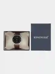 Коричневый мужские наручные часы KINGNUOS K-018 в подарочной упаковке