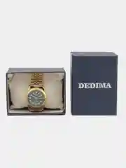 Лесной зеленый мужские наручные часы Dedima D-188 с календарём, в подарочной упаковке
