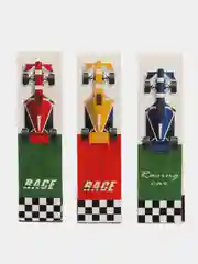 Закладки для книг с магнитом RACE CARS, набор 6 шт., блестки, 25x196 мм, ЮНЛАНДИЯ, 113446