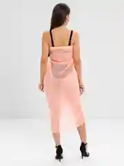 Коралловый меланж пляжный платок-парео, женский