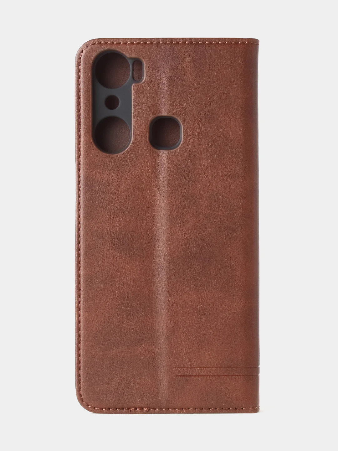 Коричневый чехол-книжка GQ для Infinix Hot 20i из высококачественной искусственной кожи*