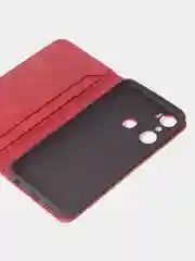Красный чехол-книжка GQ для Infinix Hot 20i из высококачественной искусственной кожи*