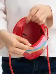 Красный сумка детская, сумочка для девочек, сумочка в детский сад