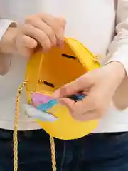 Желтый сумка детская, сумочка для девочек, сумочка в детский сад