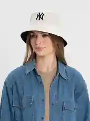 Белый панама летняя, двусторонняя